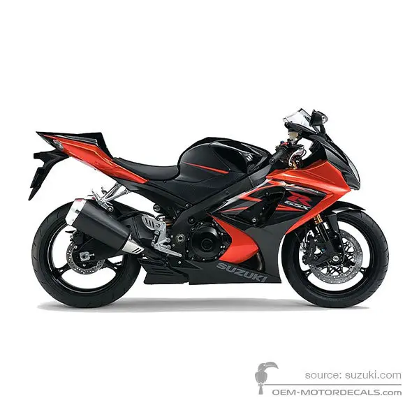 Suzuki GSXR1000 2007 - Orange - Space Black / Candy Max Orange
