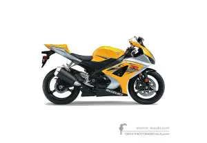 Decals for Suzuki GSXR1000 2007 - Yellow • Suzuki OEM Decals