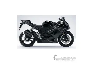 Decals for Suzuki GSXR1000 2008 - Black • Suzuki OEM Decals