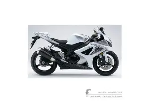 Decals for Suzuki GSXR1000 2008 - White • Suzuki OEM Decals