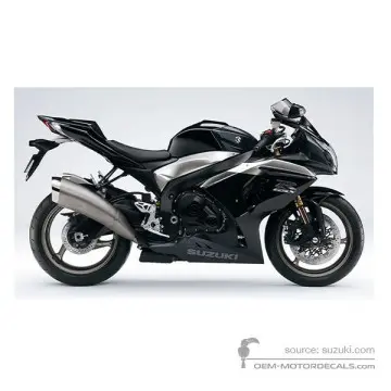 Suzuki GSXR1000 2009 - Czarny - Solid Black / Metallic Mat Schwarz No.2