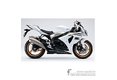 Decals for Suzuki GSXR1000 2009 - White • Suzuki OEM Decals