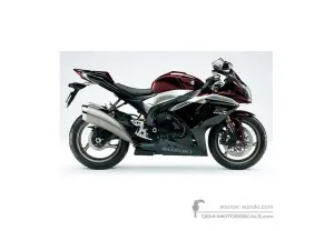 Aufkleber für Suzuki GSXR1000 2009 - Rot • Suzuki OEM-Aufkleber
