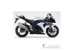 Decals for Suzuki GSXR1000 2010 - White • Suzuki OEM Decals