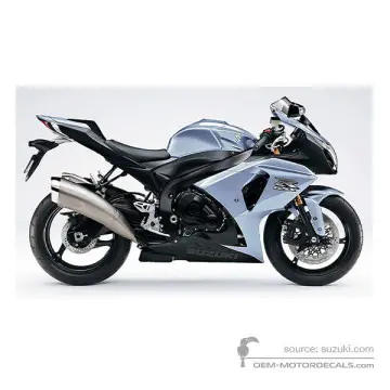 Suzuki GSXR1000 2010 - Niebieski - Metallic Mat Black No.2 / Aqua Blue Metallic