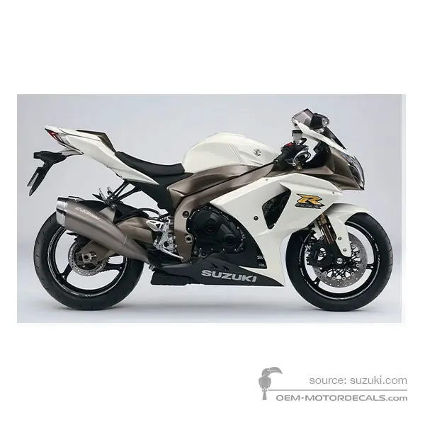 Suzuki GSXR1000 2010 - Weiss Anniversary - Pearl Mirage White YPA - 25th Anniversary