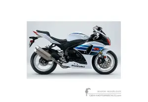 Decals for Suzuki GSXR1000 2013 - White • Suzuki OEM Decals