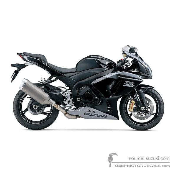 Pegatinas para Suzuki GSXR1000 2014 - Negro • Suzuki Pegatinas OEM