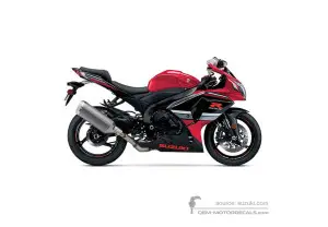 Autocollants pour Suzuki GSXR1000 2016 - Rouge • Suzuki Autocollants OEM