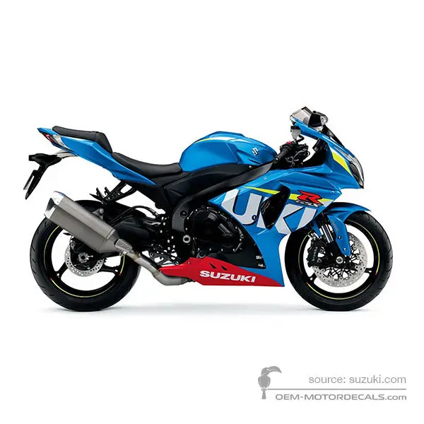 Suzuki GSXR1000 2016 - Blau - Metallic Triton Blue