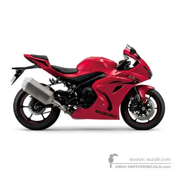 Suzuki GSXR1000 2017 - Rosso - Pearl Mira Red