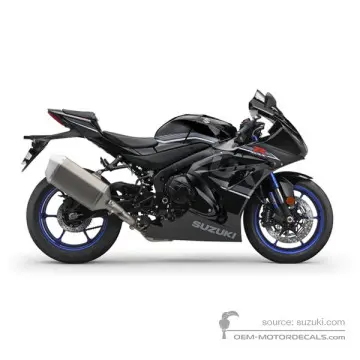 Suzuki GSXR1000 2018 - Czarny - Glass Sparkle Black