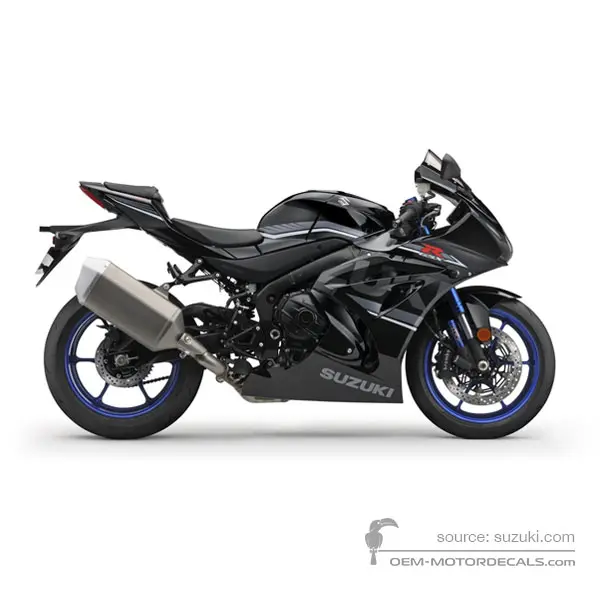 Suzuki GSXR1000 2018 - Schwarz - Glass Sparkle Black