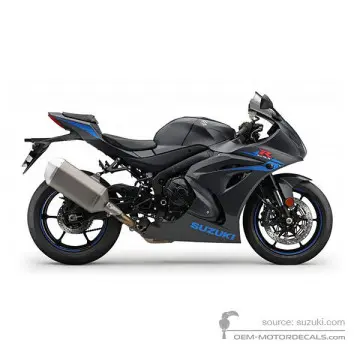 Suzuki GSXR1000 2018 - Czarny - Metallic Matte Black
