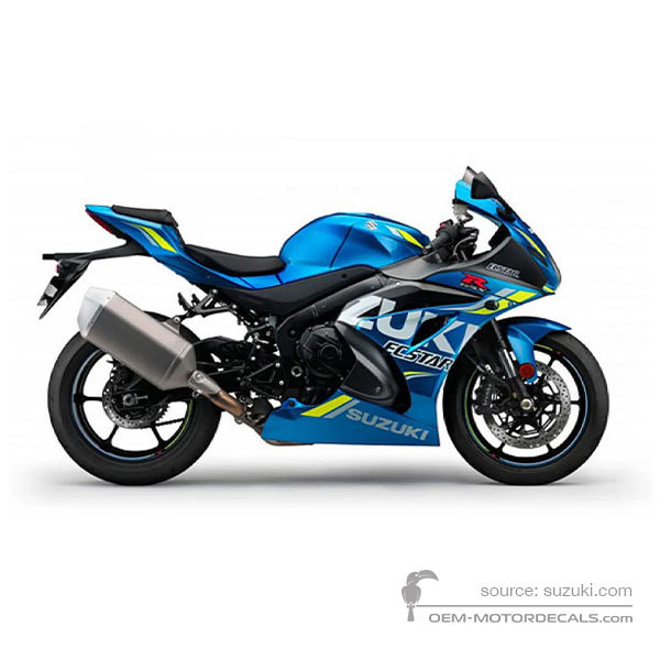 Autocollants pour Suzuki GSXR1000 2018 - Bleu • Suzuki Autocollants OEM