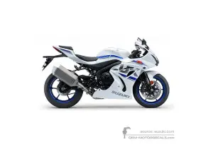 Naklejki do Suzuki GSXR1000 2018 - Biały • Suzuki Naklejki OEM