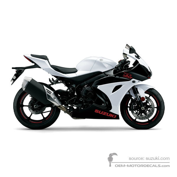 Decals for Suzuki GSXR1000 2019 - White • Suzuki OEM Decals