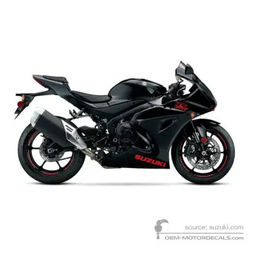Suzuki GSXR1000 2019 - Czarny - Glass Sparkle Black / Metallic Matt Black No.2