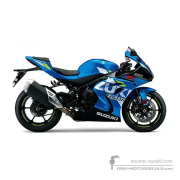 Suzuki GSXR1000 2019 - Niebieski - Triton Blue