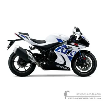 Suzuki GSXR1000R 2019 - Biały - Pearl Glacier White