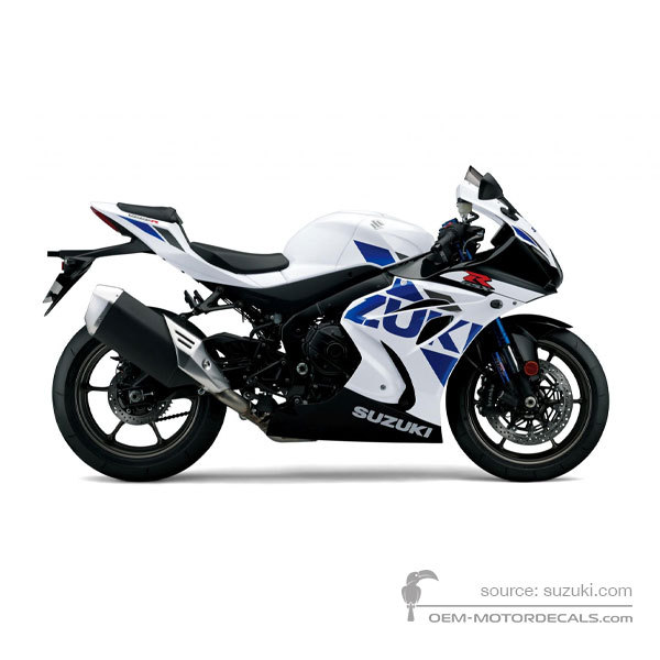 Pegatinas para Suzuki GSXR1000R 2019 - Blanco • Suzuki Pegatinas OEM
