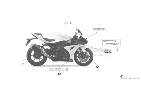 Suzuki GSXR1000 2019 - Weiss