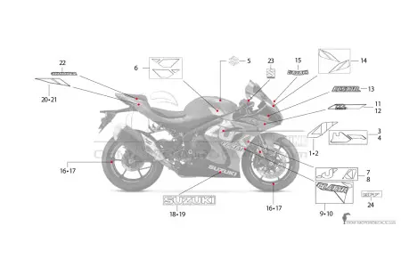 Suzuki GSXR1000R 2019 - Blau