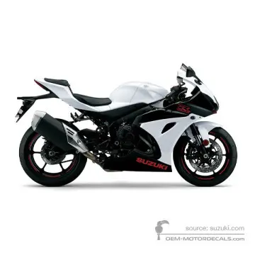 Suzuki GSXR1000 2020 - Biały - Pearl Glacier White / Glass Sparkle Black