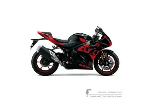 Autocollants pour Suzuki GSXR1000R 2020 - Noir • Suzuki Autocollants OEM