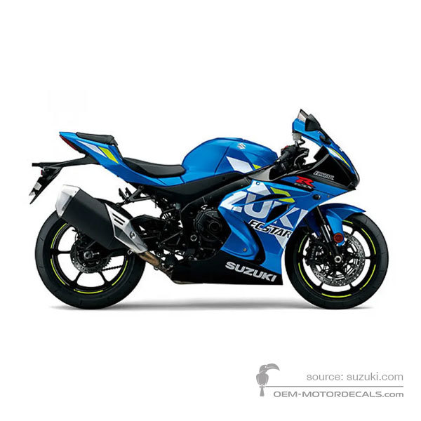 Adesivi per Suzuki GSXR1000 2020 - Blu • Suzuki Adesivi OEM