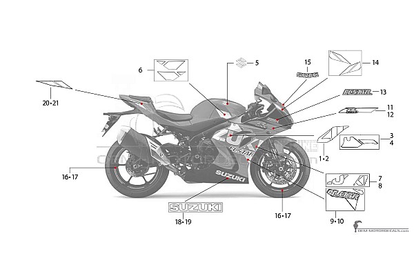 Suzuki GSXR1000 2020 - Blu