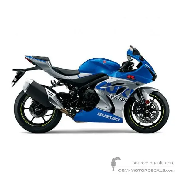 Suzuki GSXR1000 2021 - Blau - Metallic Triton Blue / Metallic Mystic Silver