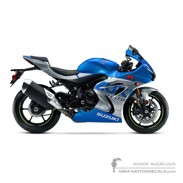 Suzuki GSXR10000RZ 2021 - Blau - Metallic Triton Blue / Metallic Mystic Silver