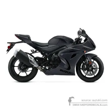 Suzuki GSXR1000 2021 - Czarny - Mat Black Metallic No. 2
