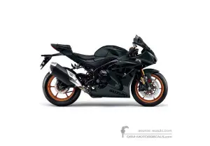 Autocollants pour Suzuki GSXR1000R 2021 - Noir • Suzuki Autocollants OEM