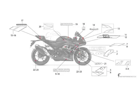 Suzuki GSXR1000R 2021 - Czarny