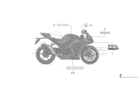 Suzuki GSXR1000 2021 - Czarny