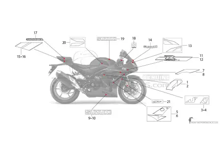 Suzuki GSXR1000R 2021 - Noir