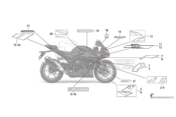 Suzuki GSXR1000R 2021 - Nero