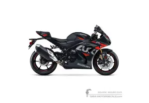 Autocollants pour Suzuki GSXR1000R 2022 - Noir • Suzuki Autocollants OEM