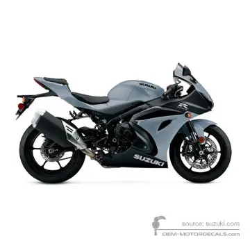 Suzuki GSXR1000 2022 - Szary - Metallic Matte Black No. 2 / Glass Matte Mechanical Gray