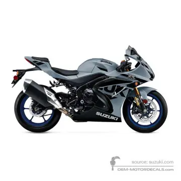 Suzuki GSXR1000R 2022 - Szary - Metallic Matte Black No. 2 / Glass Matte Mechanical Gray