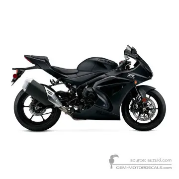 Suzuki GSXR1000 2022 - Czarny - Metallic Matte Black No. 2