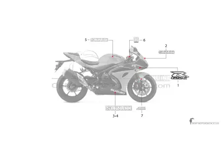 Suzuki GSXR1000 2022 - Grau