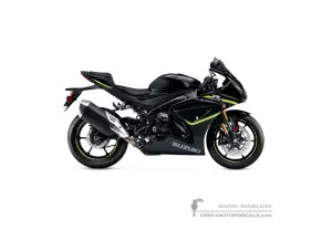 Autocollants pour Suzuki GSXR1000R 2023 - Noir • Suzuki Autocollants OEM