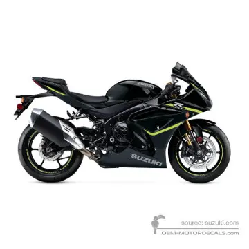 Suzuki GSXR1000R 2023 - Czarny - Glass Sparkle Black / Metallic Matt Black No.2