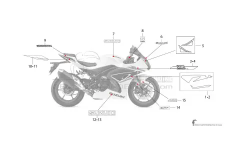 Suzuki GSXR1000R 2023 - Wit