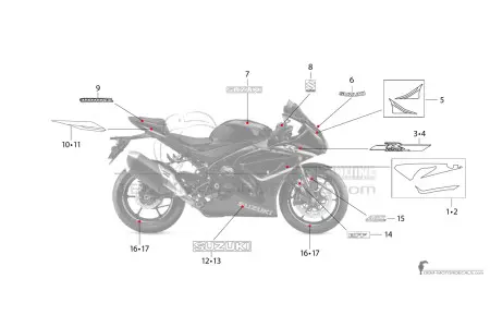 Suzuki GSXR1000R 2023 - Noir