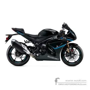 Suzuki GSXR1000R 2024 - Czarny - Glass Sparkle Black / Metallic Matt Black No.2