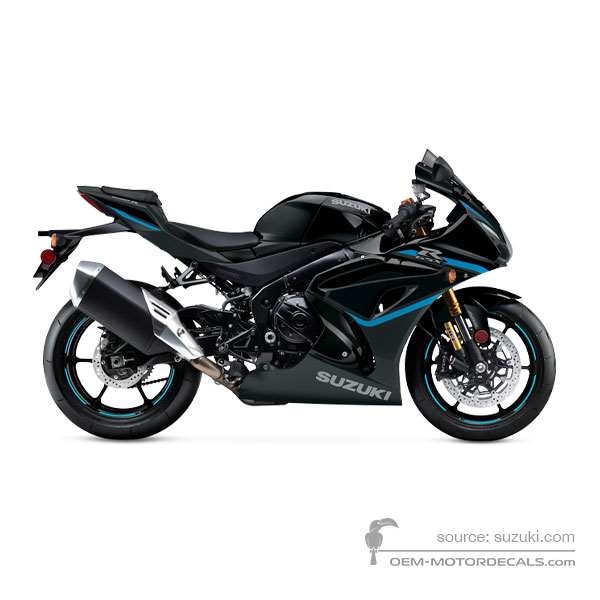 Decals for Suzuki GSXR1000R 2024 - Black • Suzuki OEM Decals